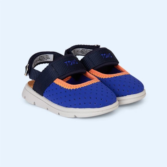 NEW TOMS Kid Caity Perforated Water Shoe Sandal Adjustable Sling Back Closed Toe - Picture 5 of 5